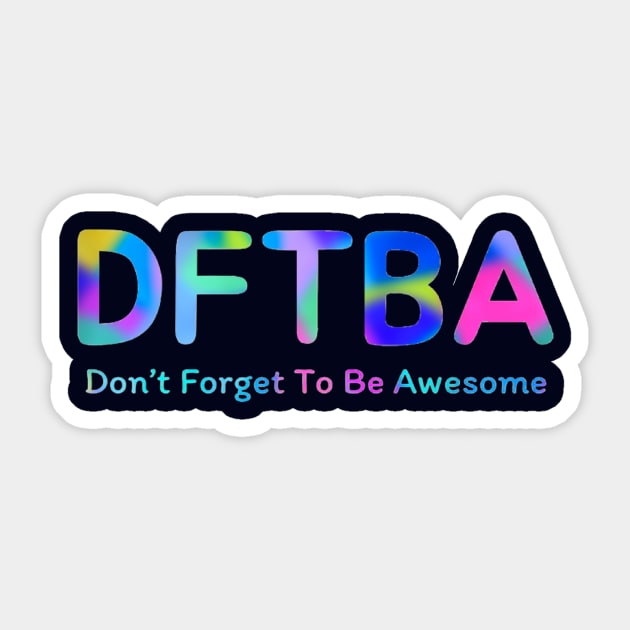 DFTBA (blobby colors) Sticker by Amanda1775